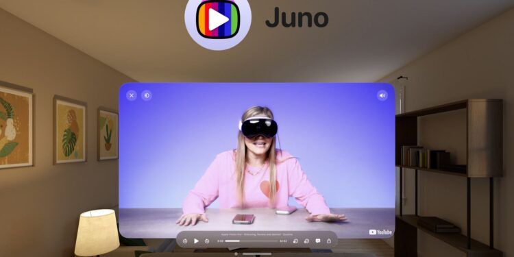 Juno është aplikacioni i ri YouTube për Vision Pro të Apple