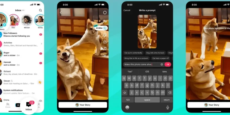 TikTok i shndërron fotot në video me anë të inteligjencës artificiale (AI Alive)