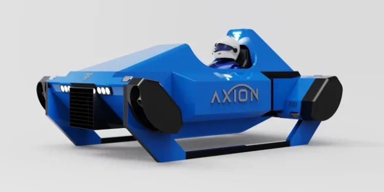 Axion është makina e parë fluturuese e garave në botë dhe funksionon me motor nafte