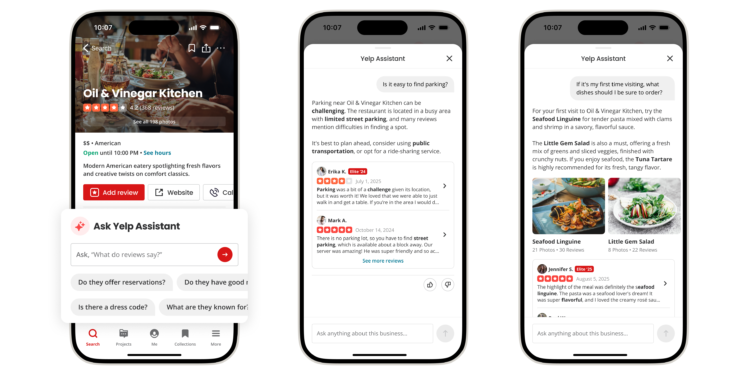 Skano menunë, shiko pjatat: Asistenti AI i Yelp sjell pamje reale të ushqimit