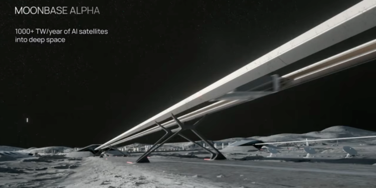 Elon Musk artikulon një vizion të ri për SpaceX dhe xAI përmes konceptit “Moonbase Alpha”