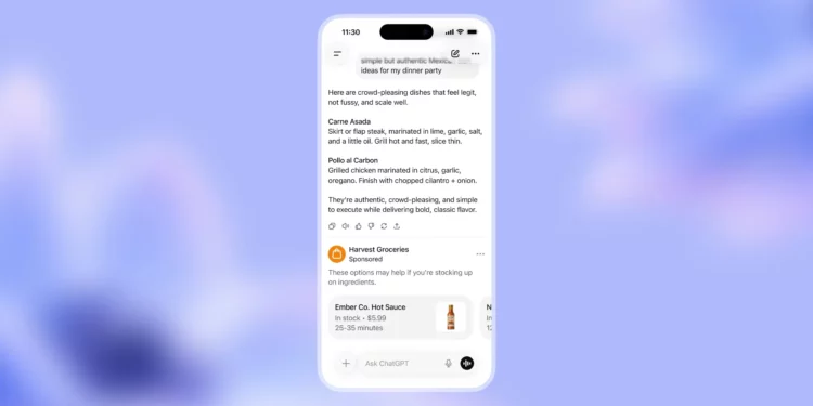ChatGPT fillon testimin e reklamave duke hapur një kapitull të ri në monetizimin e AI-së